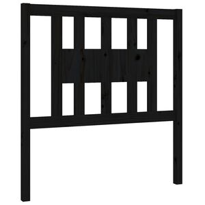 vidaXL Cabeceira de cama 81x4x100 cm pinho maci&ccedil;o preto