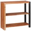 vidaXL Estante Castanho 80 x 30 x 75 cm Madeira S&oacute;lida de Ac&aacute;cia