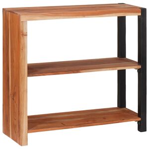 vidaXL Estante Castanho 80 x 30 x 75 cm Madeira S&oacute;lida de Ac&aacute;cia