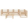vidaXL 6 pcs conjunto lounge de jardim paletes madeira