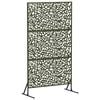 vidaXL Protetor de Privacidade 100 x 50 x 180 cm A&ccedil;o Verde-Azeitona
