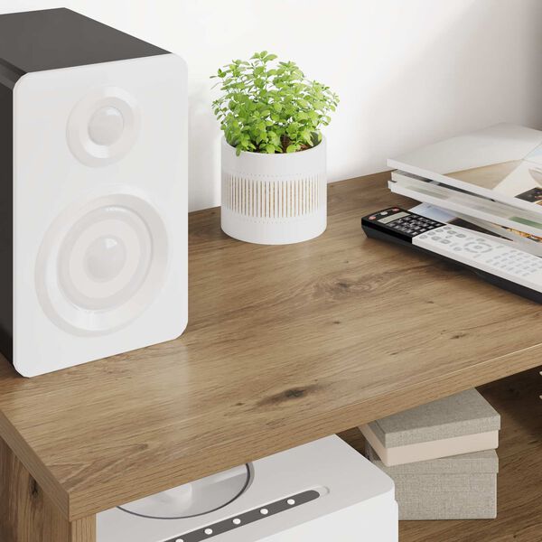 vidaXL Gabinete para TV Carvalho Artesanal 80 x 35 x 40 cm