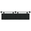 vidaXL Cabeceira Suspensa Riscas Preto 170 x 55 x 5 cm tecido