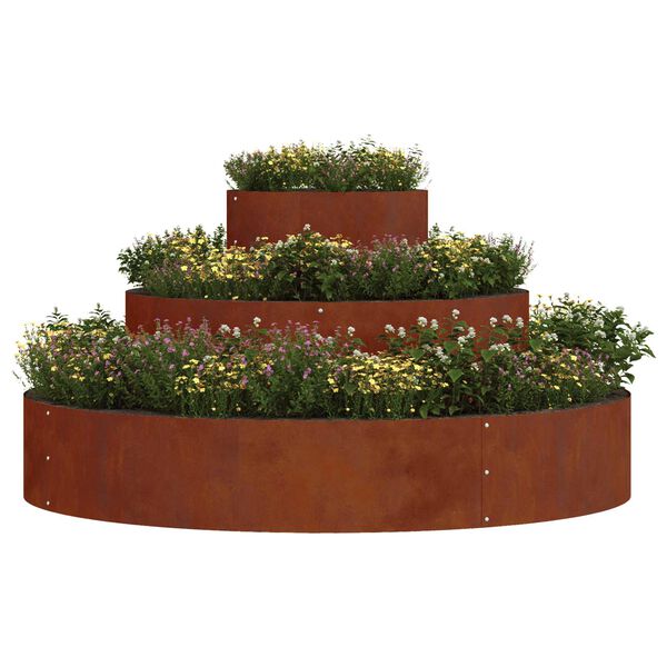 vidaXL Vaso de Jardim Castanho 120 x 120 x 20 cm