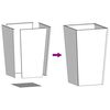 vidaXL Garden Planters 2 pcs 45x45x75 cm a&ccedil;o resistente &agrave;s intemp&eacute;ries