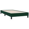 vidaXL Cama com molas sem colch&atilde;o 200x220 cm veludo verde-escuro