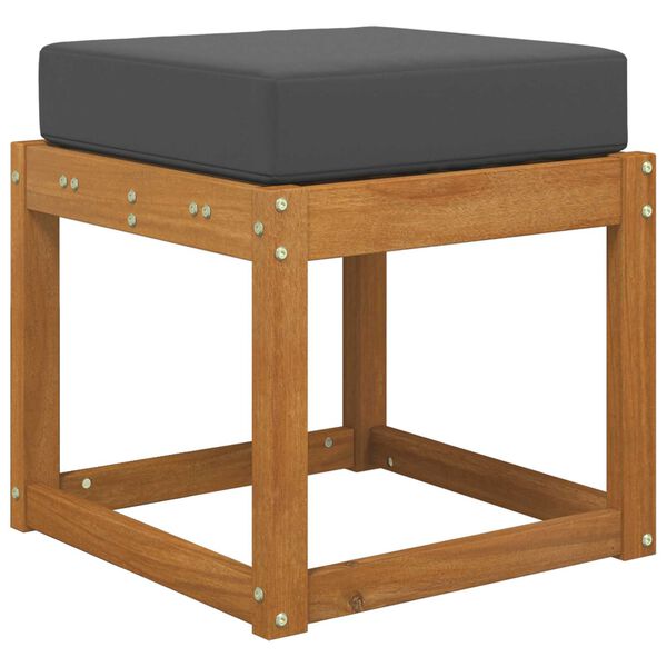 vidaXL Almofada de Assento Externa Antracite 40 x 40 x 8 cm