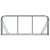 vidaXL Suporte de lenha 234x45x100 cm aço galvanizado verde