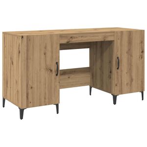 vidaXL Mesa Carvalho Arttisan 140 x 50 x 75 cm Derivados de Madeira
