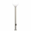 vidaXL Lumin&aacute;ria de poste com tomada, 120 cm, a&ccedil;o inoxid&aacute;vel, IP44