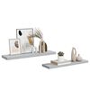 vidaXL Prateleiras de parede 2 pcs 90x23,5x3,8cm MDF cinzento-cimento