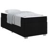 vidaXL Estrutura da Cama com colch&atilde;o Preto 90 x 190 cm tecido