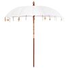 vidaXL Parasol Balin&ecirc;s Creme 220 x 220 x 260 cm