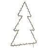 vidaXL Luzes de Natal silhueta da &aacute;rvore Natal 115 LEDs branco quente