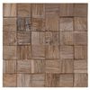 vidaXL Painel de Parede 11 unid. Natural 30 x 30 x 2 cm