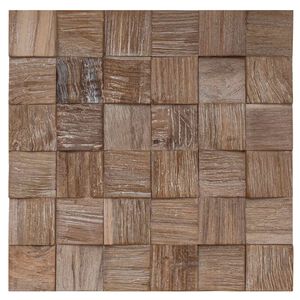 vidaXL Painel de Parede 11 unid. Natural 30 x 30 x 2 cm