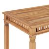 vidaXL Mesa de jantar para jardim 120x65x80 cm madeira de teca maci&ccedil;a