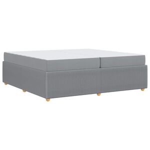 vidaXL Estrutura da Cama Cinzento-claro 200 x 200 cm tecido
