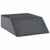 vidaXL Travesseiro para as Pernas Cinzeto 63 x 52 x 19 cm Espuma PU