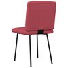 vidaXL Cadeiras de jantar 2 pcs couro artificial vermelho-tinto