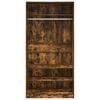 vidaXL Roupeiro 100x50x200 cm derivados de madeira carvalho fumado