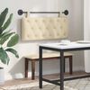 vidaXL Cabeceira Suspensa Creme 110 x 55 x 7 cm tecido