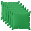 vidaXL Capa almofada 6 unid. HOUTEN Verde 35 x 35 cm Poli&eacute;ster