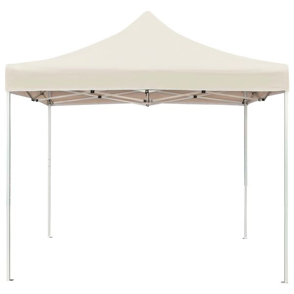 vidaXL Tenda para festas dobrável profissional 2x2 m alumínio creme
