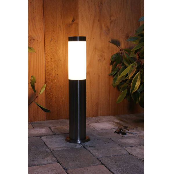 Luxform Ilumina&ccedil;&atilde;o poste para jardim LED solar Idaho prateado 39135