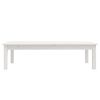 vidaXL Mesa de centro 110x50x30 cm pinho maci&ccedil;o branco