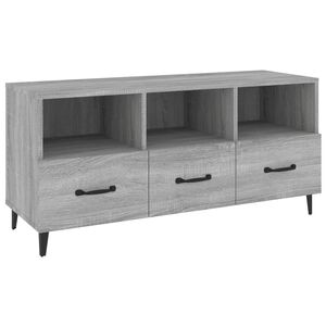 vidaXL M&oacute;vel de TV 102x35x50 cm derivados de madeira cinzento sonoma