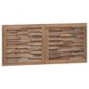 vidaXL Cabeceira Natural 120 cm Madeira de Teca S&oacute;lida