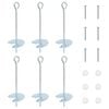 vidaXL &Acirc;ncora para Terra 6 pcs Prateado &Oslash;10 x 30 cm Metal Galvanizado