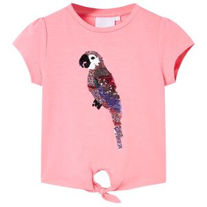 T-shirt de crian&ccedil;a rosa fluorescente 104