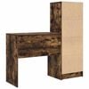 vidaXL Mesa com gaveta 2 pcs Carvalho Defumado