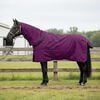 vidaXL Cobertor de Cavalo Verde Escuro e Preto 145 cm Poli&eacute;ster