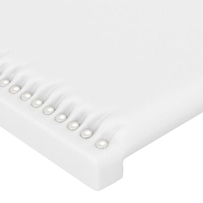 vidaXL Cabeceira de cama 4 pcs couro artificial 100x5x78/88 cm branco