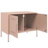 vidaXL M&oacute;veis de TV 2 pcs 68x39x50,5 cm a&ccedil;o rosa