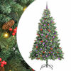 vidaXL &Aacute;rvore de Natal Artificial 300 LED Branco quente PVC e Metal