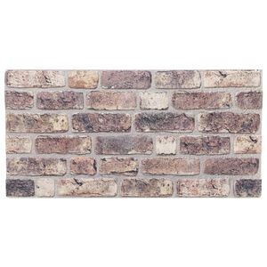 vidaXL Painéis de parede 3D 10 pcs 100x50 cm EPS castanho-escuro