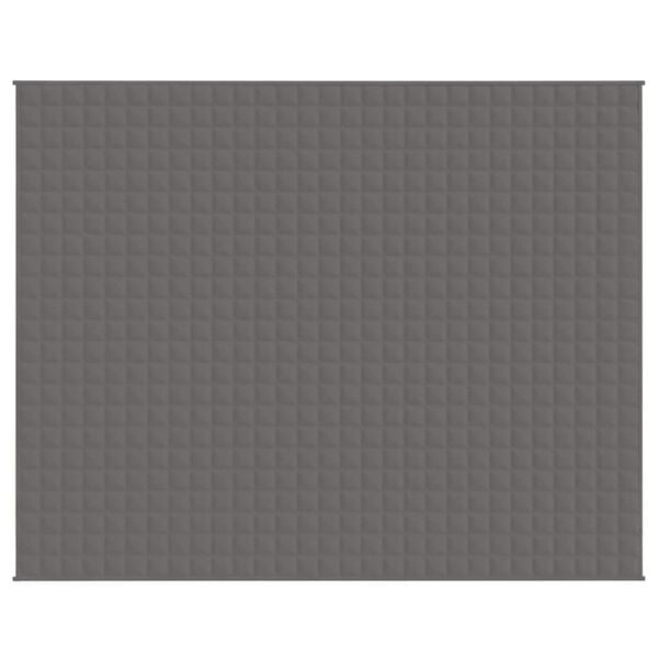 vidaXL Manta pesada 15 kg 235x290 cm tecido cinzento
