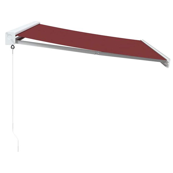 vidaXL Toldo retrátil manual 300x250 cm bordô