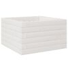 vidaXL Vaso/floreira de jardim 40x40x23 cm madeira pinho maci&ccedil;a branco