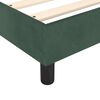 vidaXL Estrutura de cama com molas 140x190 cm veludo verde-escuro