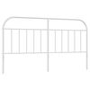 vidaXL Cabeceira de cama 180 cm metal branco