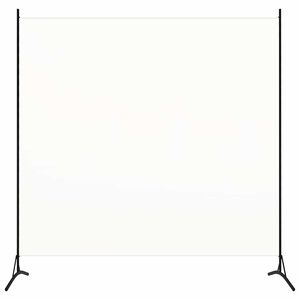vidaXL Divis&oacute;ria com 1 painel 175x180 cm tecido branco