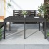 vidaXL Mesa de jardim 159,5x82,5x76cm madeira de pinho maci&ccedil;a cinzento