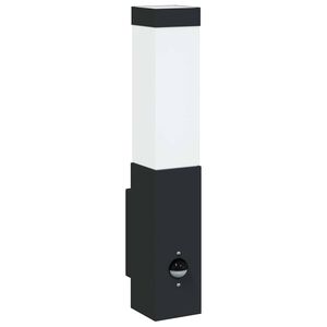 vidaXL Luz de Parede para Exterior Preto 10.5 x 6 x 33 cm