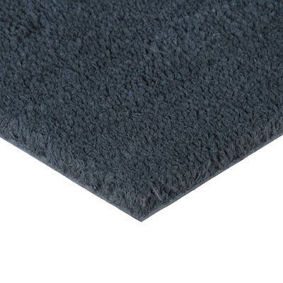 vidaXL Tapete de porta 50x80 cm fibra de coco tufada cinzento escuro
