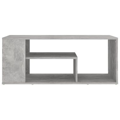 vidaXL Mesa de centro 100x50x40 cm contraplacado cinzento cimento